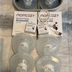 Momcozy Breast Pump Accessories Set - White